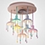 Rainbow Hang Pendant Chandelier 3D model small image 2