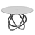 Elegant Round Glass-Top Dining Table 3D model small image 2