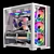 Motion-Blurred Gaming PC Kit 3D model small image 1