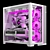 Motion-Blurred Gaming PC Kit 3D model small image 3