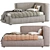 Convertible Sofa Bed Hill S 404 3D model small image 1