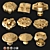 Elegant Door Knobs Set 3D model small image 6