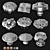 Elegant Door Knobs Set 3D model small image 8