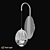 Berti Chrome Wall Sconce LED 3D model small image 1
