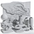 Modern Decorative Set with Statue 3D model small image 7