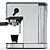 ILAVIE Espresso Machine: Premium Stainless 3D model small image 3