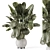  Handmade Stone Pot Indoor Plants 3D model small image 1