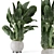 Handmade Stone Pot Indoor Plants 3D model small image 2