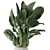 Handmade Stone Pot Indoor Plants 3D model small image 3