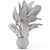 Handmade Stone Pot Indoor Plants 3D model small image 6