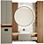 Modern Bathroom Furniture Set 3D model small image 2