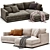  Tribeca Corner Sofa Modern 3D model small image 2