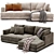  Tribeca Corner Sofa Modern 3D model small image 3