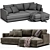  Tribeca Corner Sofa Modern 3D model small image 5