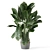 Handmade Stone Pot Indoor Plants 3D model small image 6