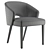 Modern Bright Cahn Armchair 202 3D model small image 6