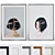 Modern Art Portrait Frame Set 3D model small image 1