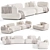 Elegant Cabrera Modular Sofa, Eichholtz 3D model small image 5