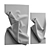 Plaster Wall Art Sculpture Pieces 3D model small image 5