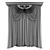 Polyester Curtains 3D Rendered Texture 3D model small image 2