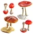 Mushroom Basket Collection - 3D Models 3D model small image 4