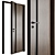  Stylish Door Set 97 3D model small image 2