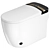 Black Smart Toilet with Automated Features 3D model small image 3