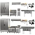 Commercial Kitchen Equipment Set 3D model small image 2