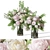 Rose Peonies Floral Bouquet Set 3D model small image 1