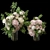Rose Peonies Floral Bouquet Set 3D model small image 2