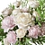 Rose Peonies Floral Bouquet Set 3D model small image 4