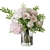 Rose Peonies Floral Bouquet Set 3D model small image 5