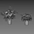 Rose Peonies Floral Bouquet Set 3D model small image 7