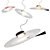 Modern Glass Pendant Lamp Stilnovo 3D model small image 1