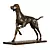 Pointing Dog Figurine 3D model small image 2