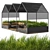 City Parklet with Canopy & Tall Grass 3D model small image 4