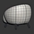 Seamless Textured V-Ray Armchair 3D model small image 10