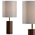 Modern Wood Table Lamp 3D model small image 1