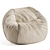 Vetsak Beanbag Large Canvas Sand 3D model small image 1