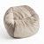 Vetsak Beanbag Large Canvas Sand 3D model small image 3