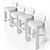 Oru Chair and Table Set 3D model small image 7