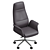 Luxury Cocoon Executive Armchair 3D model small image 4