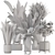 Modern Indoor Plants Bau Pot 3D model small image 7