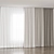 Jacquard Curtain Set: 3 Colors 3D model small image 2