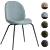 GUBI Beetle Dining Chair Variants 3D model small image 2