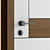 Wood Texture Interior Doors Set 3D model small image 3