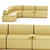 Modern Modular Fabric Sofa ARTIKO 3D model small image 7