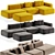 Hay Modern Modular Soft Sofa 3D model small image 4