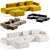 Hay Modern Modular Soft Sofa 3D model small image 5