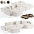 Hay Modern Modular Soft Sofa 3D model small image 6
